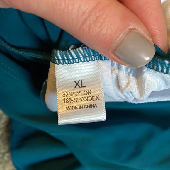 NWOT Womens XL Tankini Top, Emerald Green - Picture 6 of 6